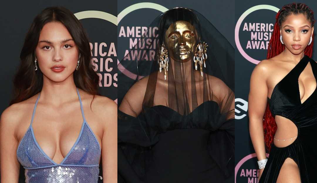 AMAs 2021: famosas apostam em vestimentas de cortes ousados