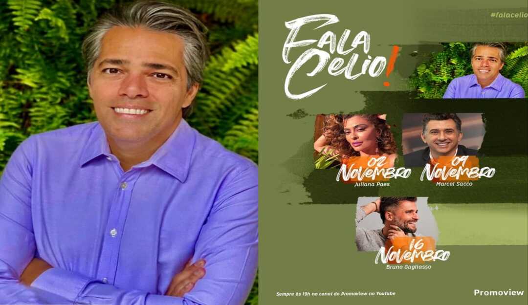Juliana Paes e Bruno Gagliasso são as atrações do programa Fala Celio! em novembro