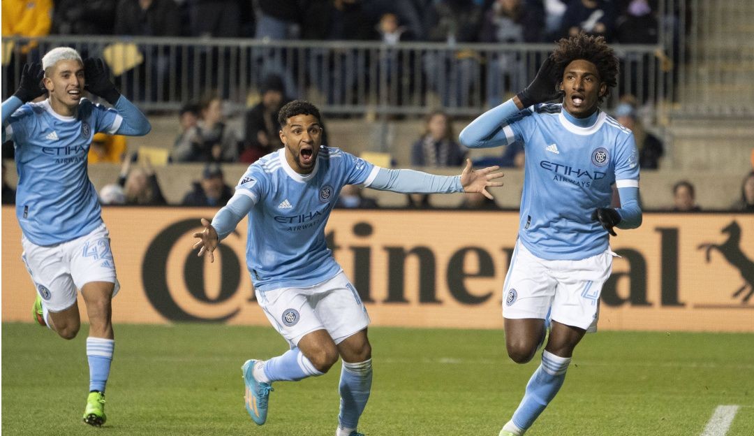 Ex-Vasco, Talles Magno marca gol de título do New York City