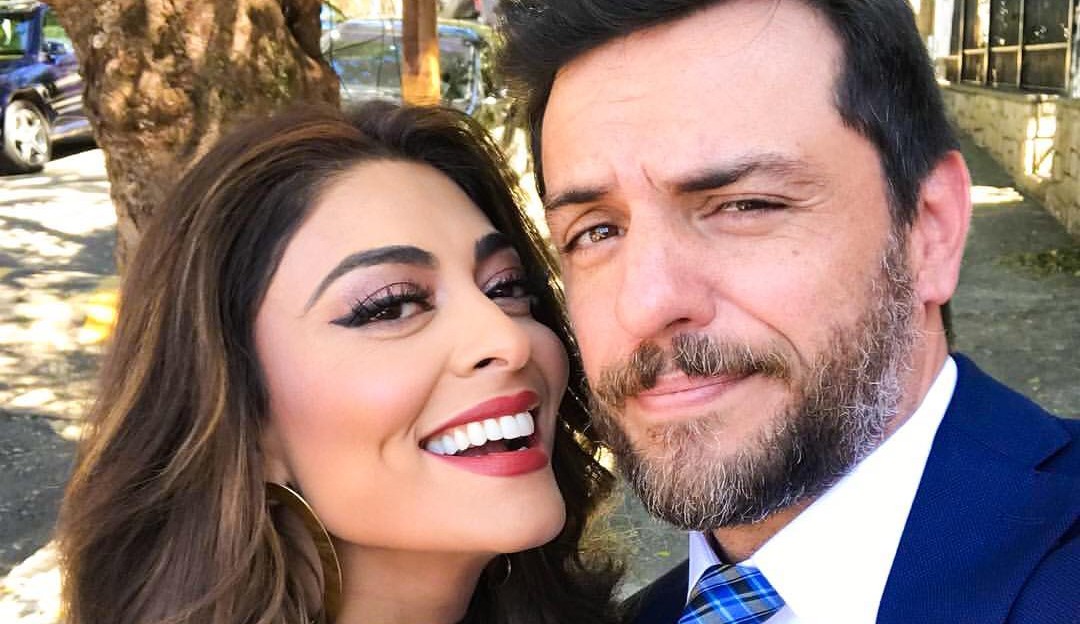 Juliana Paes sobre contracenar com Rodrigo Lombardi: “/Beija em e tem muita pegada”/