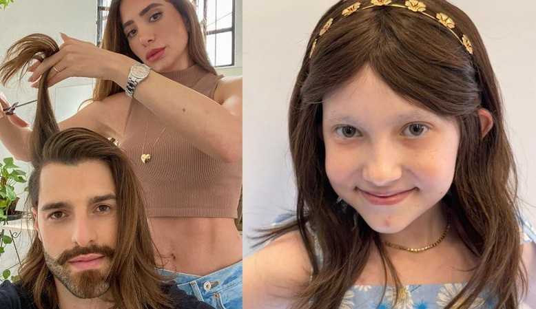 Alok faz doação de peruca com seu cabelo para menina com câncer