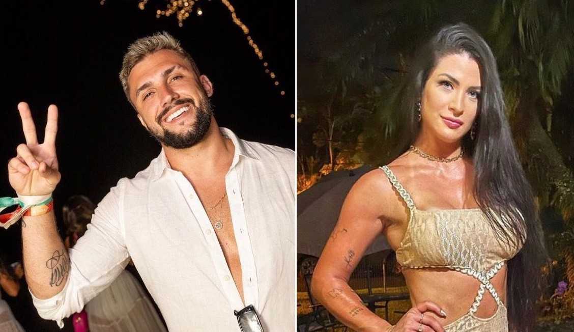 Ex-BBB Arthur Picoli é clicado ao beijos com ex de Felipe Araújo