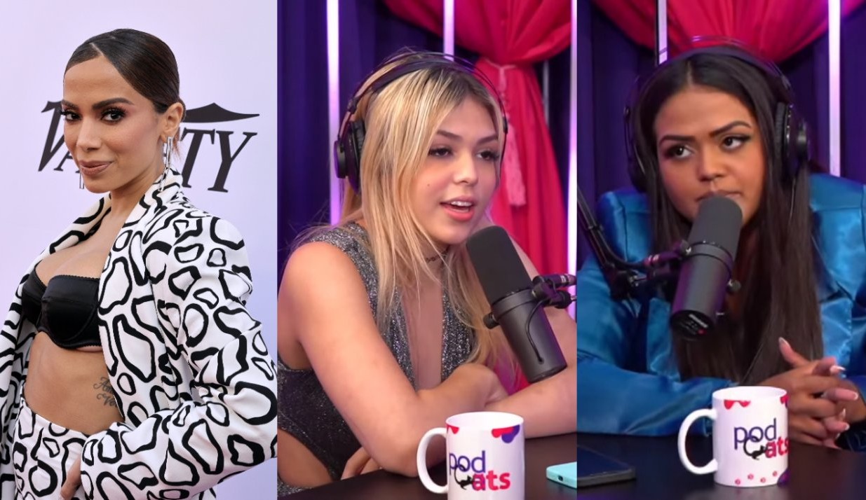 Camila Loures e Melody se desentendem em podcast por comentário sobre Anitta