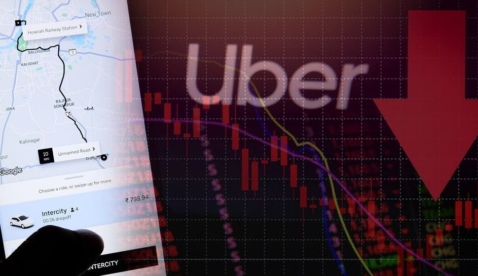 Ações da Uber caem e frustram previsões para 2024