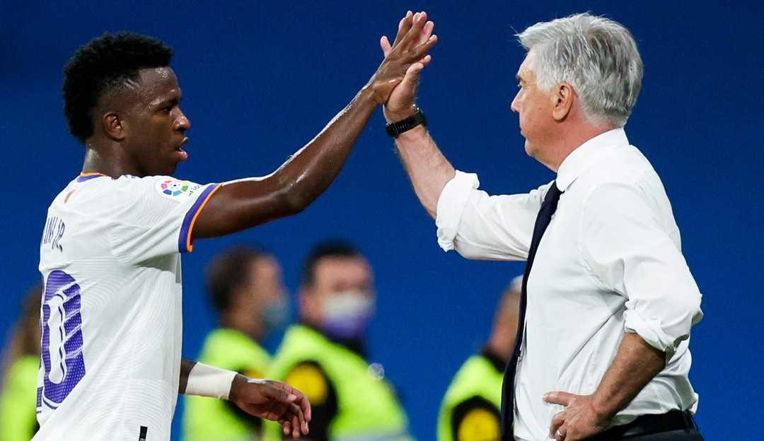 Ancelotti fala sobre fase atual de Vini Jr e do Real Madrid