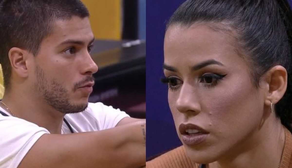 BBB22: Larissa se abre com Arthur Aguiar sobre sua passagem no reality