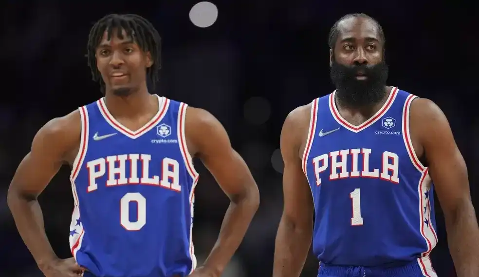 Sixers ganham de virada no fim com show de Harden e Maxey