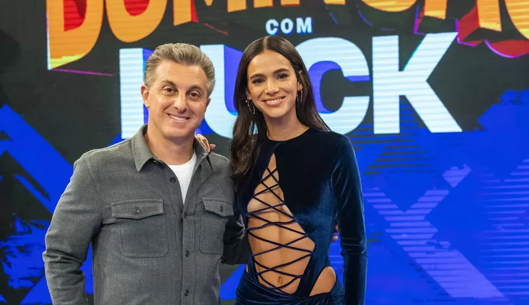 Bruna Marquezine grava o Domingão antes de estrear em Hollywood
