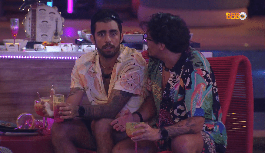 BBB22: Eliezer tira satisfações com Pedro Scooby durante a Festa do Líder