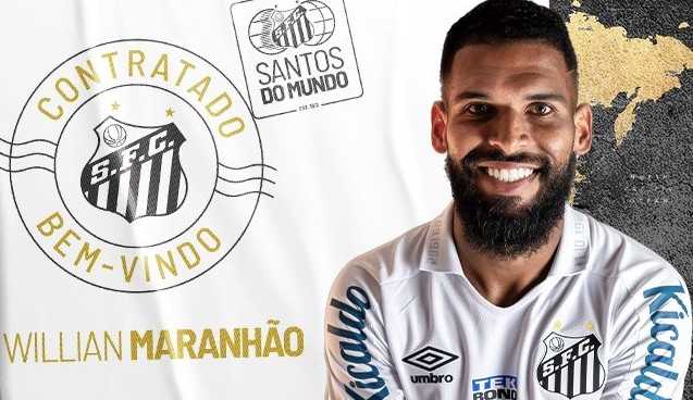 Willian Maranhão é o novo reforço do Santos: “/É uma felicidade enorme”/