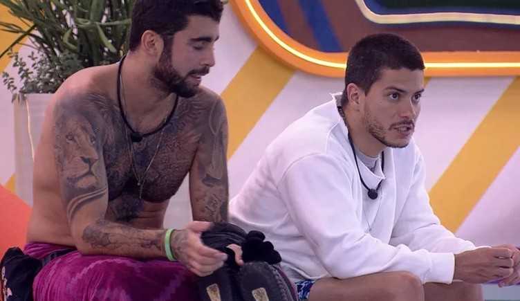 BBB22: Arthur e Pedro Scooby se desentendem mais uma vez falando sobre jogo e suposições do próximo paredão