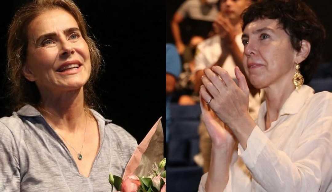 Maitê Proença é aplaudida de pé por Adriana Calcanhotto em apresentação