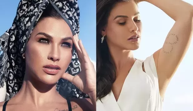 Andressa Suita remove tatuagens do corpo da época de adolescente