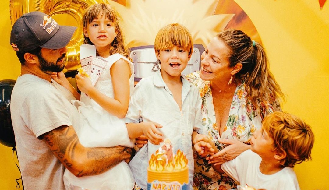 Luana Piovani manda filhos para a casa de Pedro Scooby e revela estar de férias