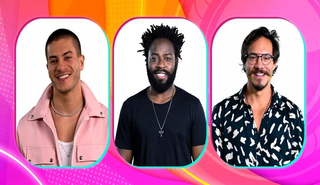 BBB22: Arthur Aguiar, Douglas Silva e Eliezer estão no paredão