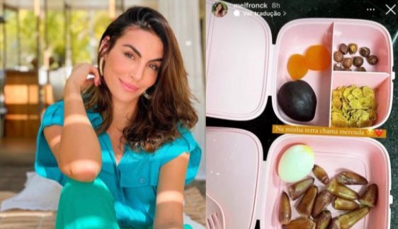 Mel Fronckowiak fala sobre a alimentação da filha
