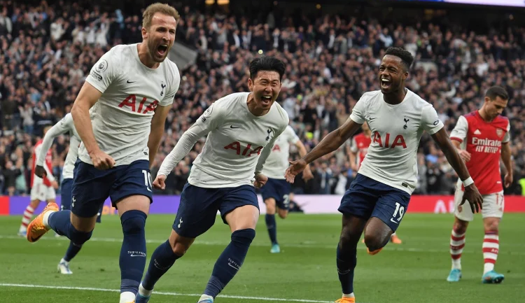 Kane e Son brilham novamente e Tottenham atropela o Arsenal no derby londrino