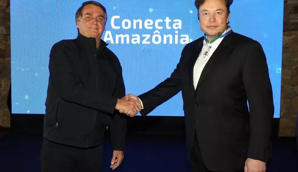 Elon Musk se encontra com Bolsonaro no interior de São Paulo
