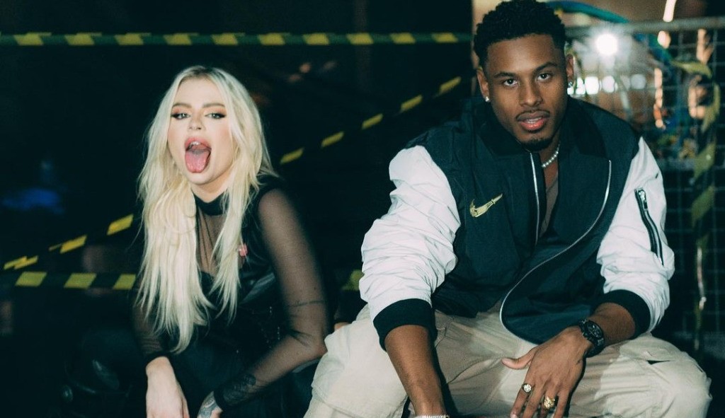 Paulo André e Luísa Sonza aproveitam juntos show de Thiaguinho