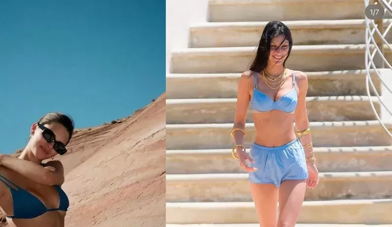 Celebridades americanas já escolheram seus looks de verão e o azul é a cor do momento!