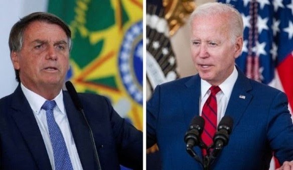 Joe Biden e Bolsonaro se encontram para discutir questões ambientais e climáticas