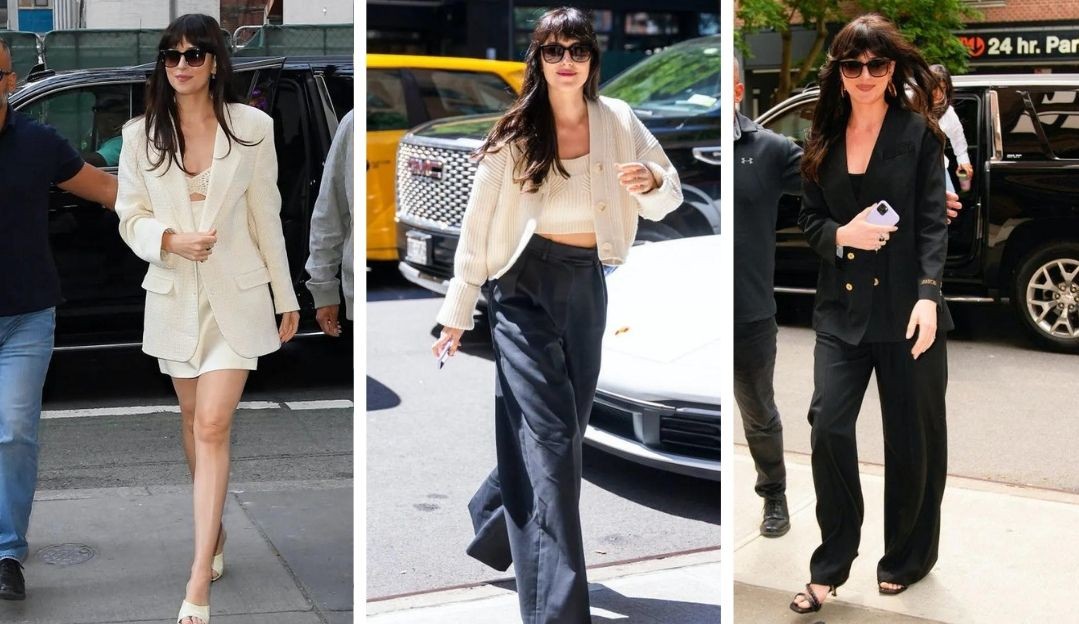 Alfaiataria: Dakota Johnson mostra como deixar o look casual e elegante