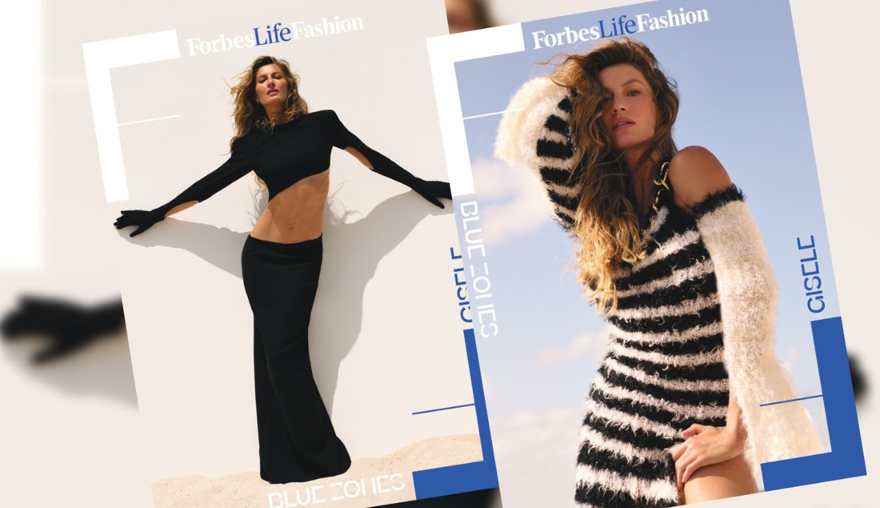 Gisele Bündchen estampa capa da segunda edição da ForbesLife Fashion