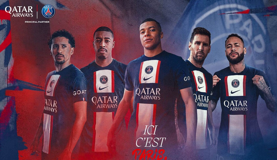 PSG divulga novo primeiro uniforme para a temporada 22/23