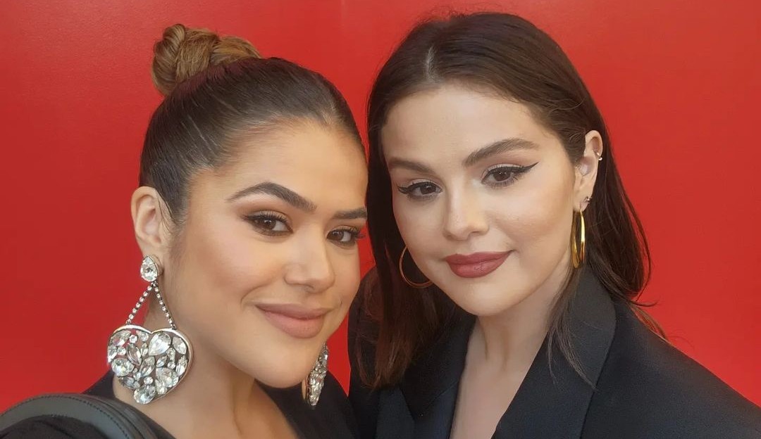Maisa encontra Selena Gomes em evento Rare Beauty e fãs adoram