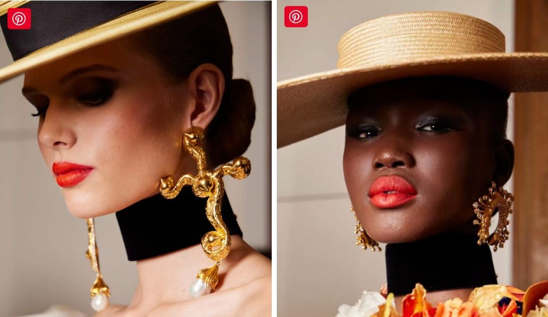 Alerta de tendência: Olho esfumado preto e batom vermelho são a aposta de beleza da alta-costura