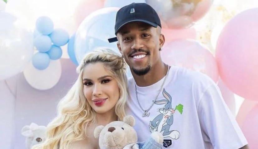 Grávida de nove meses, Karoline Lima revela término com Éder Militão