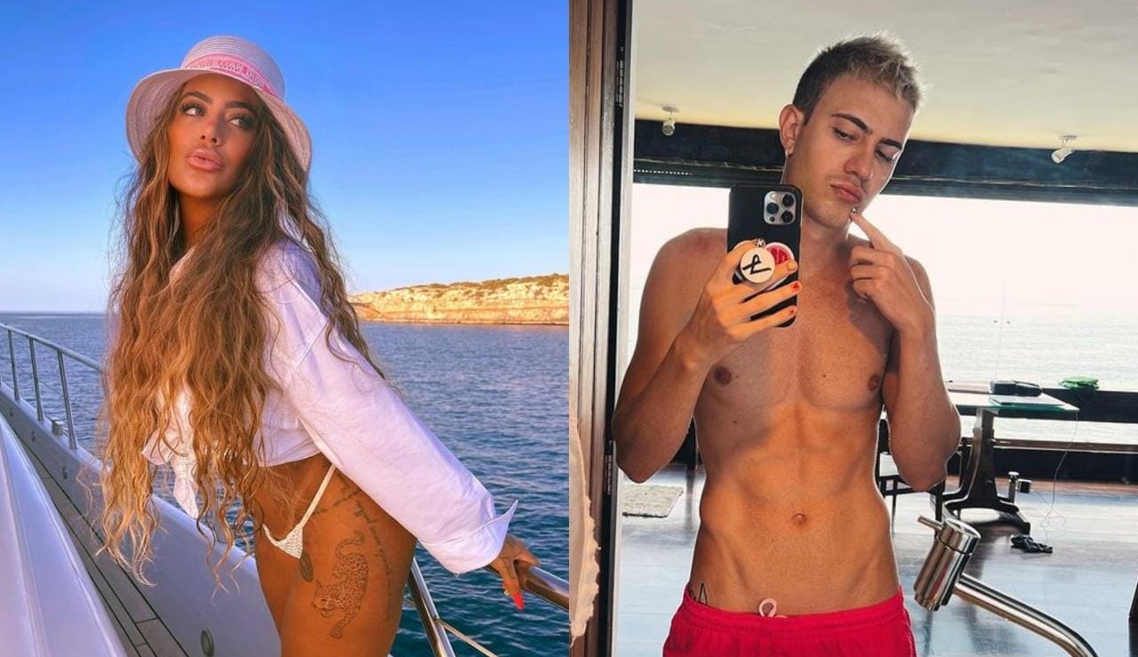 Rafaella Santos dança com Leo Picon em passeio de barco em Ibiza