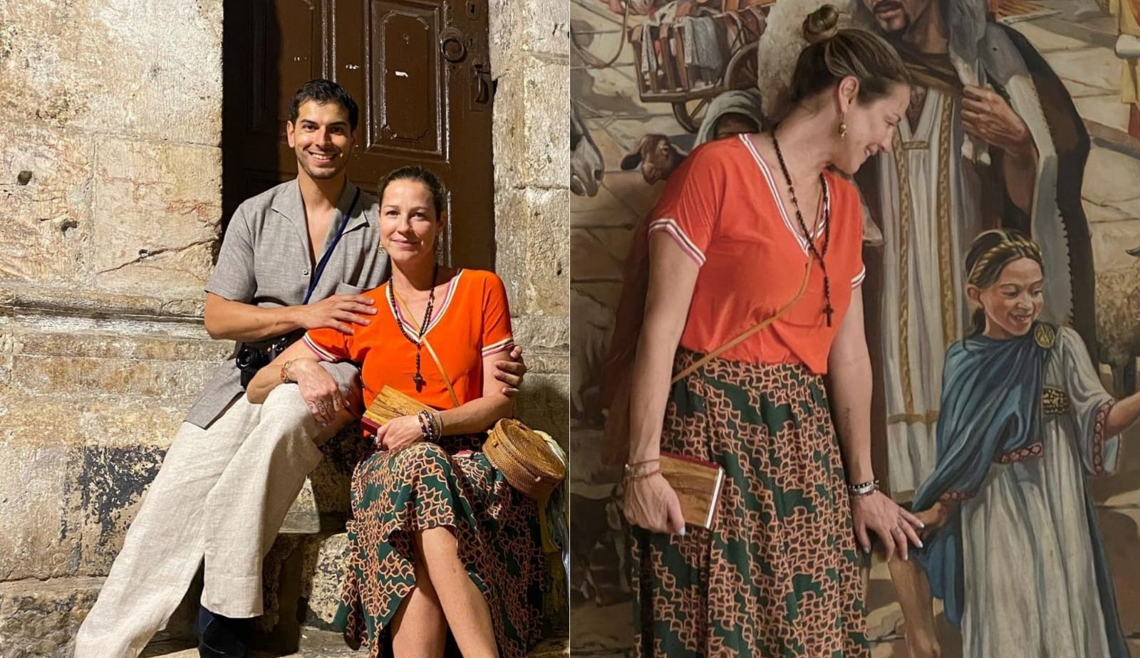 Luana Piovani compartilha fotos com o namorado em viagem para Jerusalém