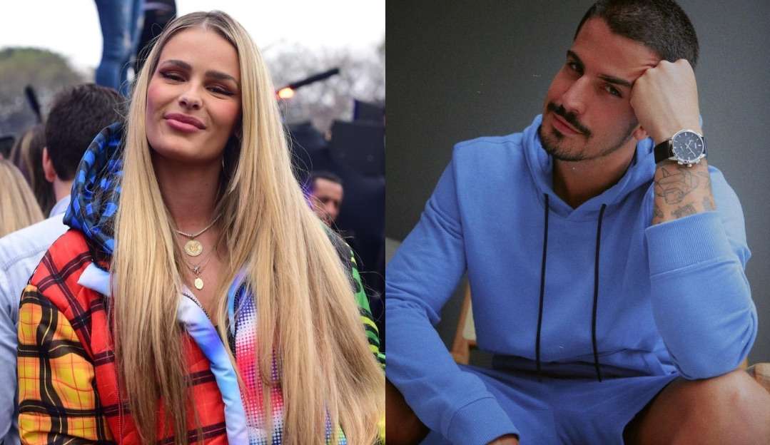 Yasmin Brunet e Enzo Celulari trocam beijos em festa