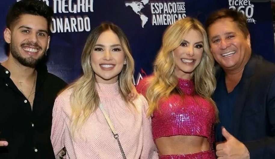 Leonardo sofreu logo após o casamento de Zé Felipe, revela Poliana Rocha, esposa do cantor