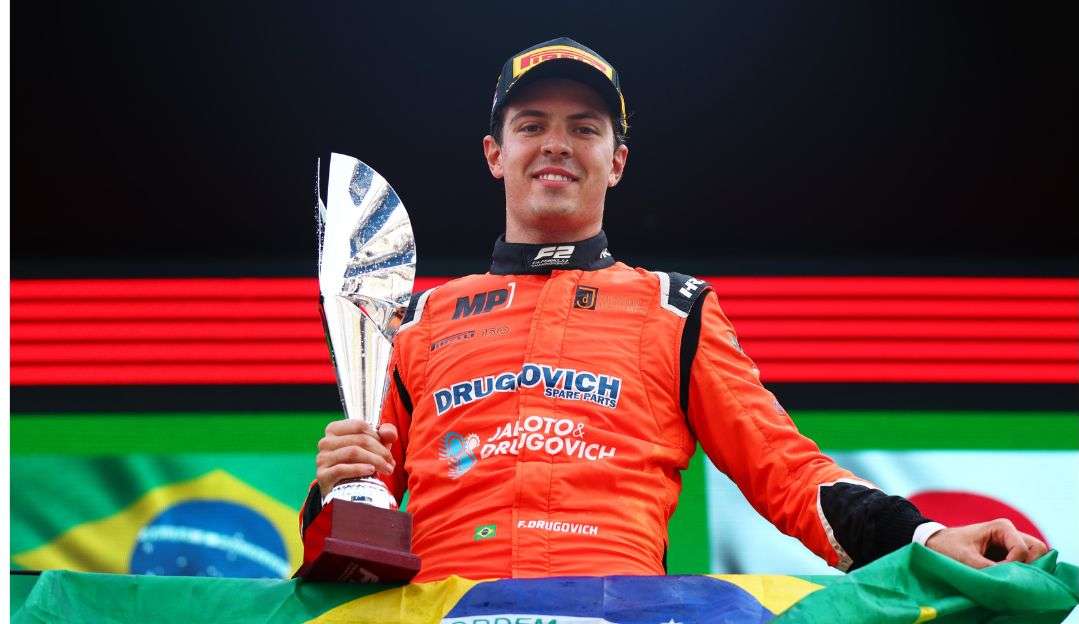 Felipe Drugovich vence corrida principal da F2 e caminha para mais perto do título