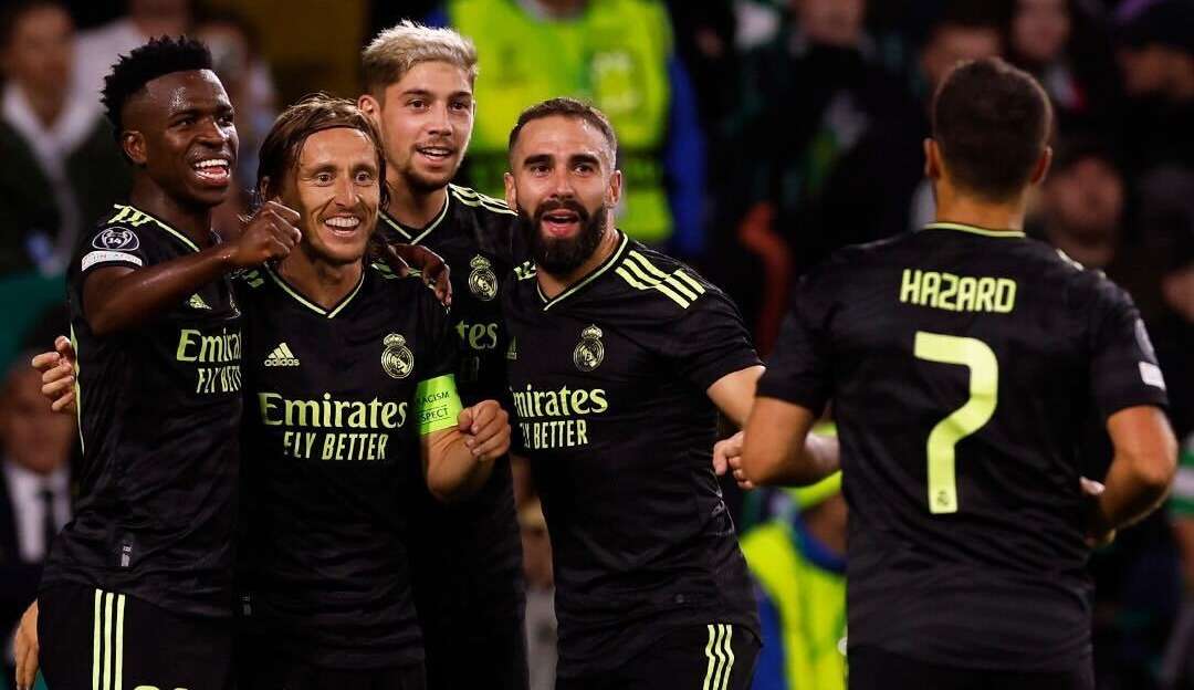 Vini Jr marca, e Real Madrid vence Celtic em estreia da Champions League