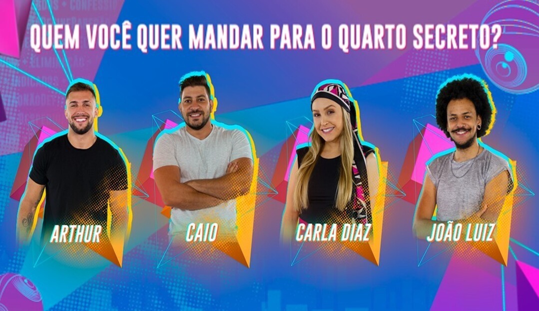 Arthur, Caio, Carla e João estão no Paredão Falso do BBB 21