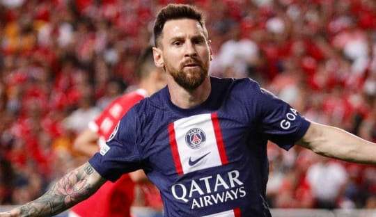 Messi marca golaço: PSG empata com o Benfica