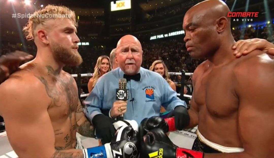 Jake Paul sai vitorioso de luta contra Anderson Silva com knockdown no final