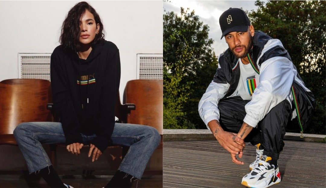 Neymar agora representa a mesma marca que Bruna Marquezine