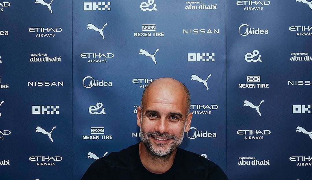 Manchester City anuncia renovação de contrato de Pep Guardiola