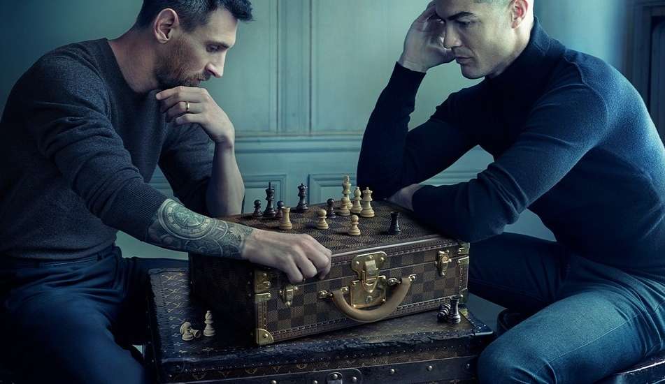 Messi e Cristiano Ronaldo protagonizam campanha da Louis Vuitton