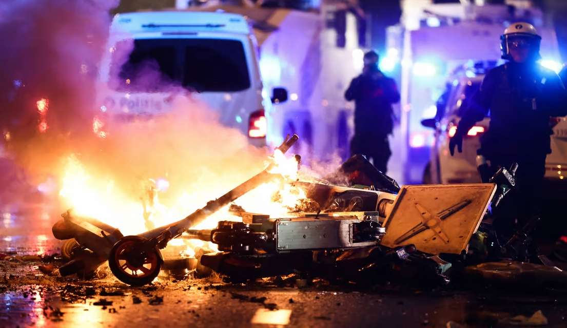 Derrota da Bélgica na Copa do Mundo causa confusão em Bruxelas