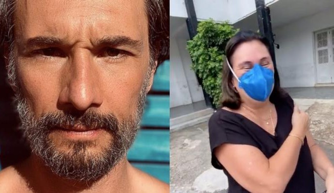 Mãe de Rodrigo Santoro é vacinada e ator se emociona: “/Emoção que nunca tinha experimentado antes”/