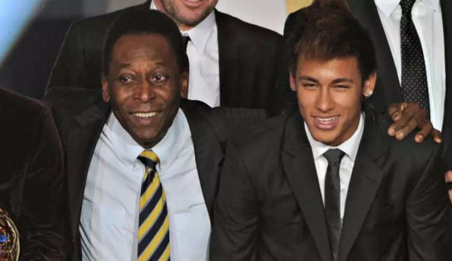 Pelé envia mensagem de apoio a Neymar