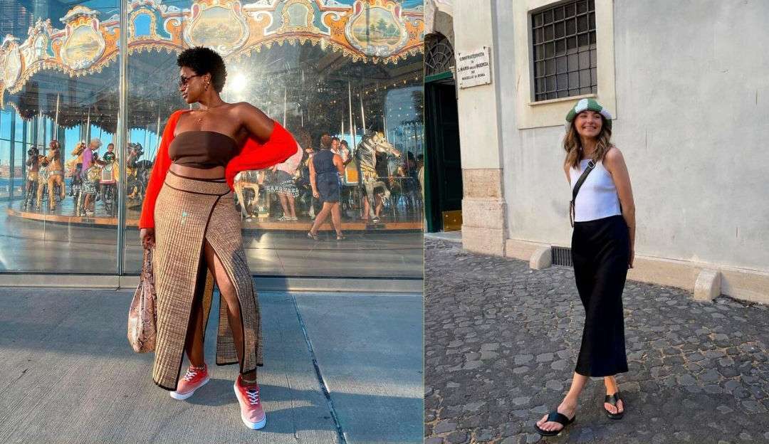 Ideias de looks com saia longa ou midi para usar no verão