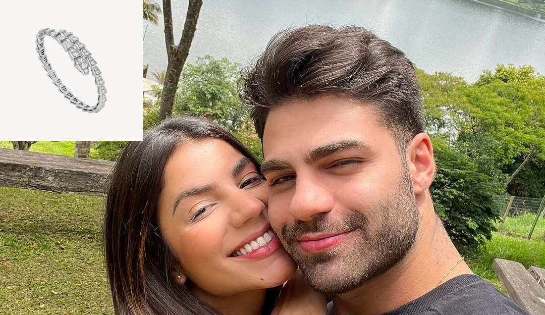 Dj Netto presenteia sua noiva com uma pulseira de grife da Bulgari