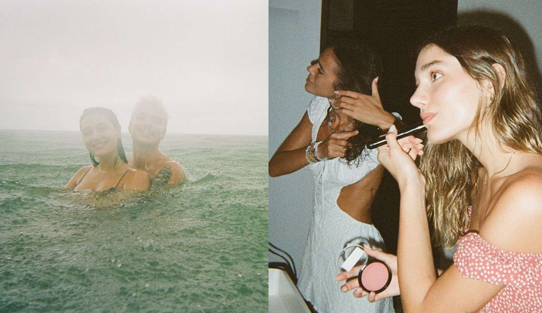 Sasha Meneghel publica fotos de viagem com marido e Bruna Marquezine