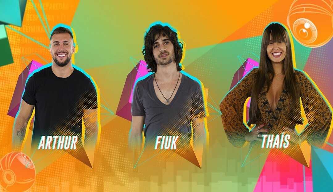 Arthur, Fiuk e Thaís se enfrentam no Paredão do BBB 21